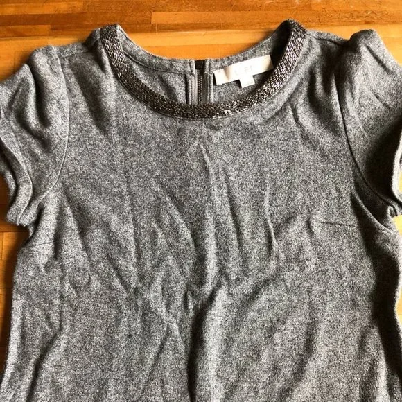 Ann Taylor  LOFT Crystal Collar Shift Dress - Picture 12 of 13